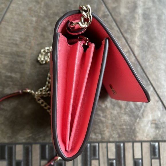 Kate Spade Chain Wallet Crossbody Clutch Pink - Picture 5 of 16